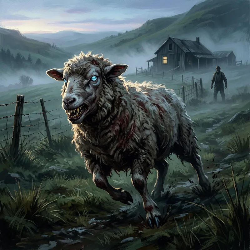 Illustration of Zombie sheep of Black Sheep