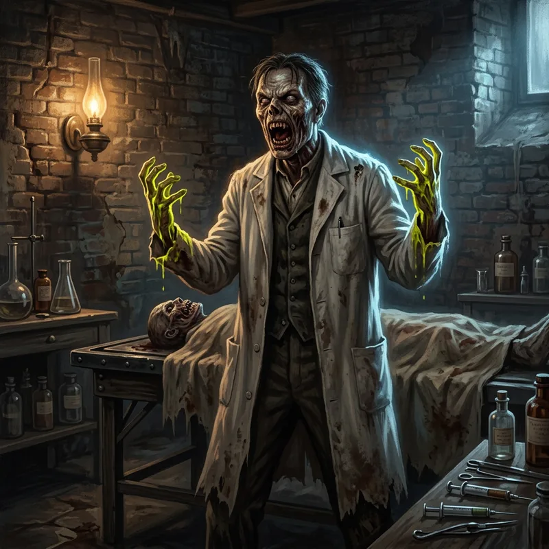 Illustration of Herbert West's reanimated corpses