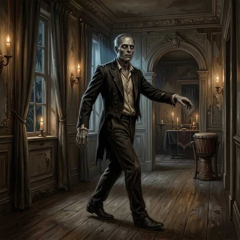 Illustration of Dr. Sangre's zombies