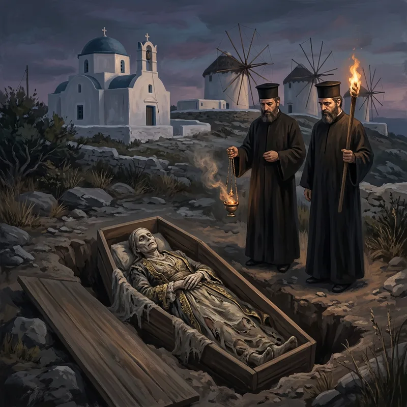 Illustration of Vrykolakas of Mykonos