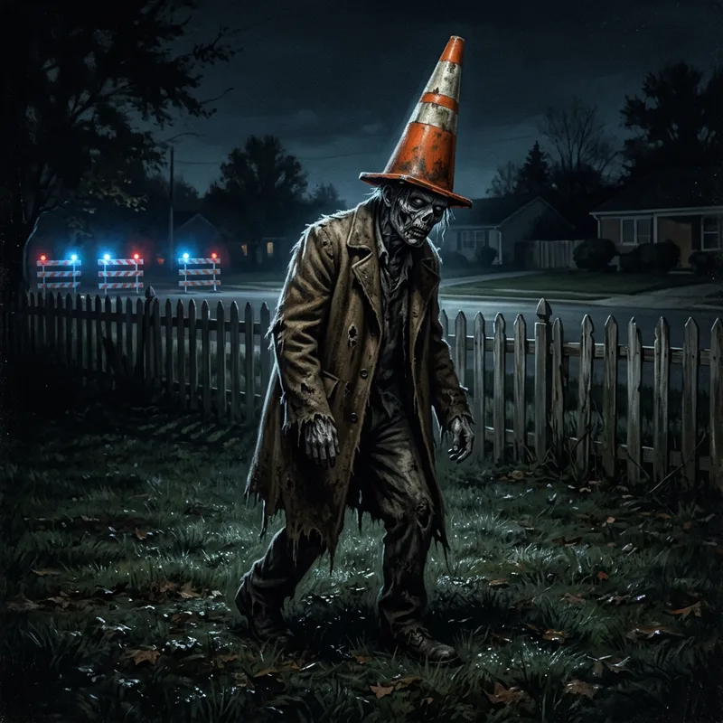 Illustration of Conehead Zombie