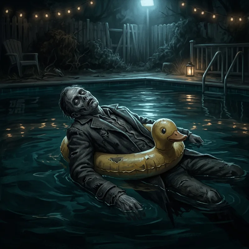Illustration of Ducky Tube Zombie