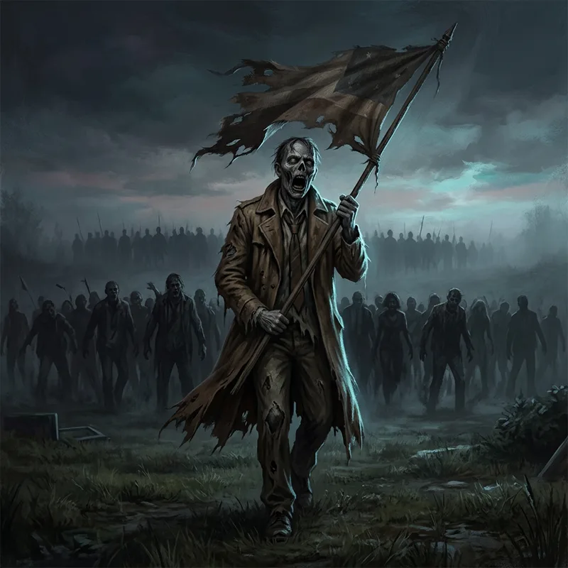 Illustration of Flag Zombie