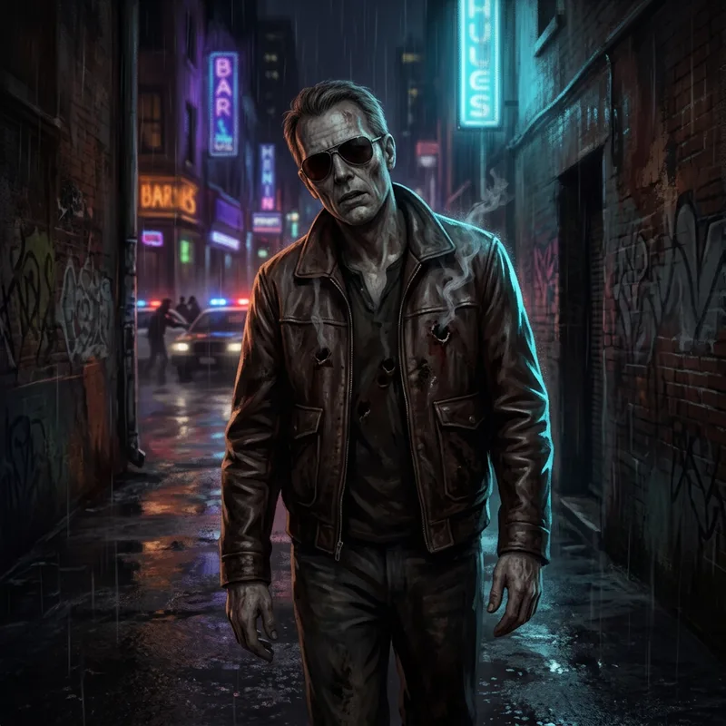 Illustration of Roger Mortis and the resurrected of Dead Heat