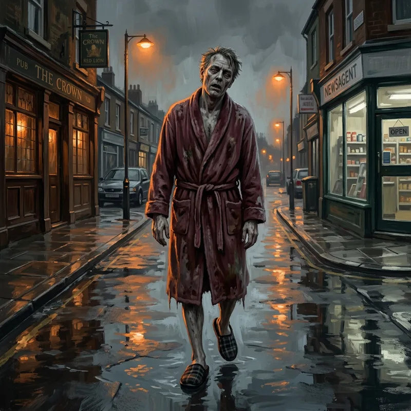 Illustration of Zombies of Shaun of the Dead