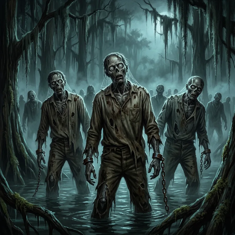 Illustration of Baron Samedi's zombie army