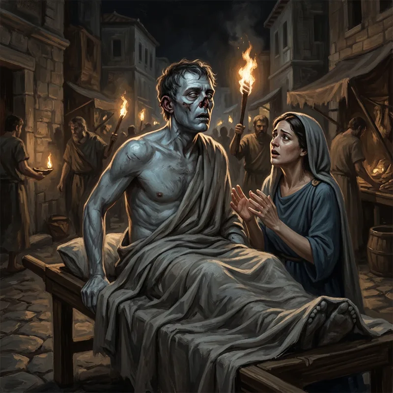 Illustration of The corpse of Thelyphron