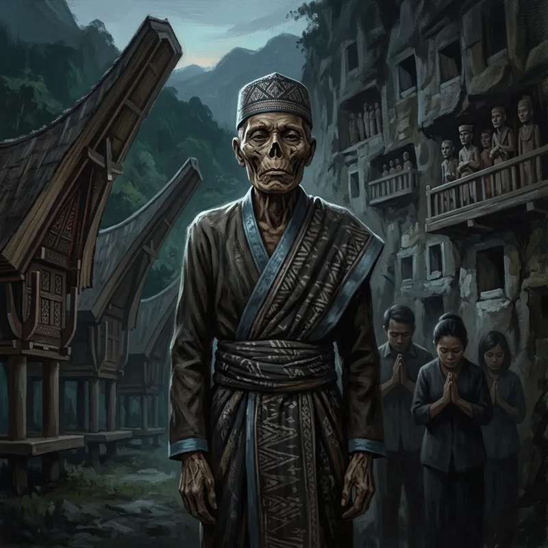 Illustration of Toraja walking dead